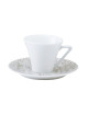6 tasses soucoupes Cyclades Deshoulières - 2 tailles