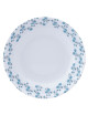 Plat Fleurs bleues Deshoulières - 4 dimensions