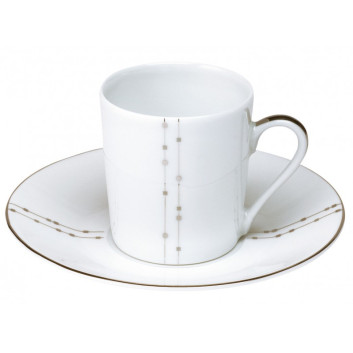 6 tasses soucoupes Carrousel Deshoulières - 2 contenances