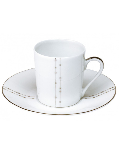 6 tasses soucoupes Carrousel Deshoulières - 2 contenances