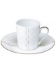 6 tasses soucoupes Carrousel Deshoulières - 2 contenances