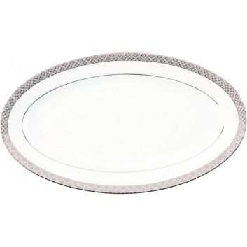 Plat en porcelaine Parure Deshoulières - 6 dimensions