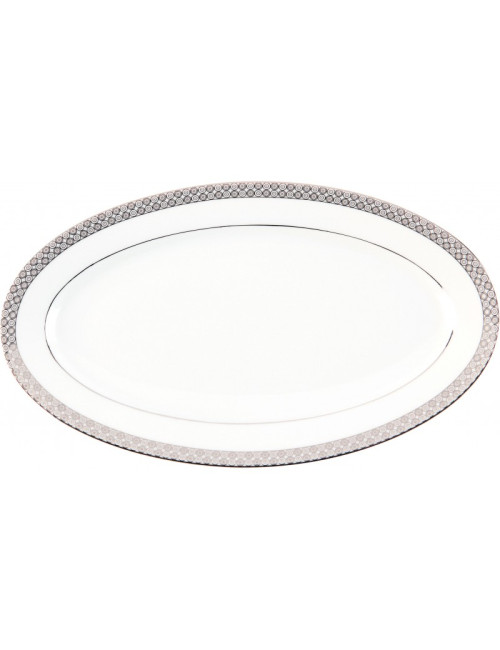 Plat en porcelaine Parure Deshoulières - 6 dimensions
