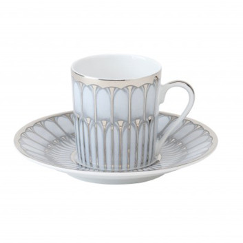 6 tasses soucoupes Arcades Deshoulières - 2 coloris 2 contenances