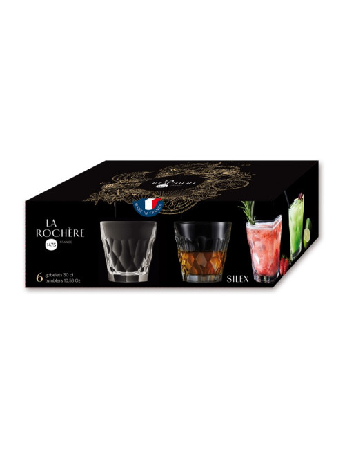 Set de 6 verres gobelets Silex La Rochère