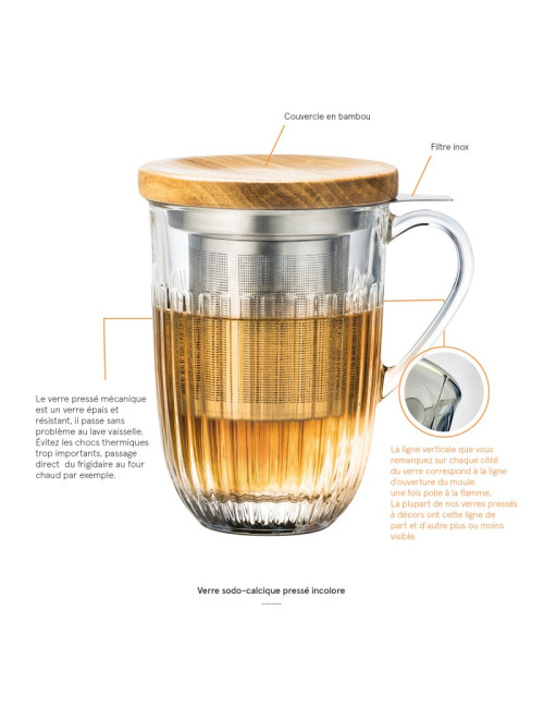 Tisanière mug Ouessant La Rochère