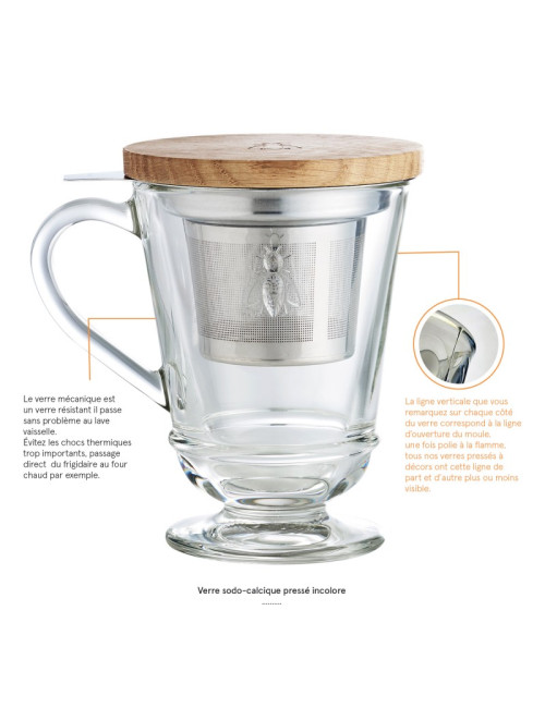 Tisanière mug Abeille La Rochère