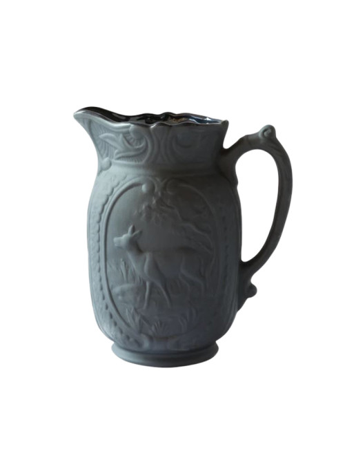 Pichet vase Cerf en grès Digoin - 2 coloris