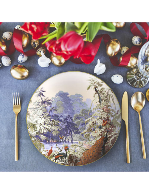 6 assiettes Le Brésil Haviland - 5 diamètres