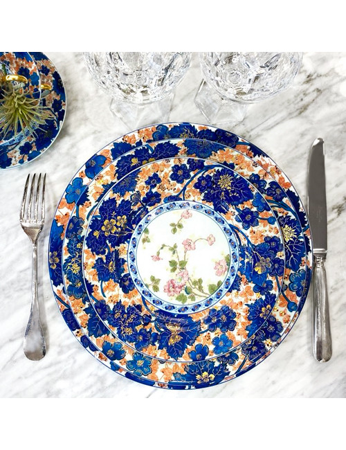 6 assiettes Dammouse Haviland - 5 diamètres