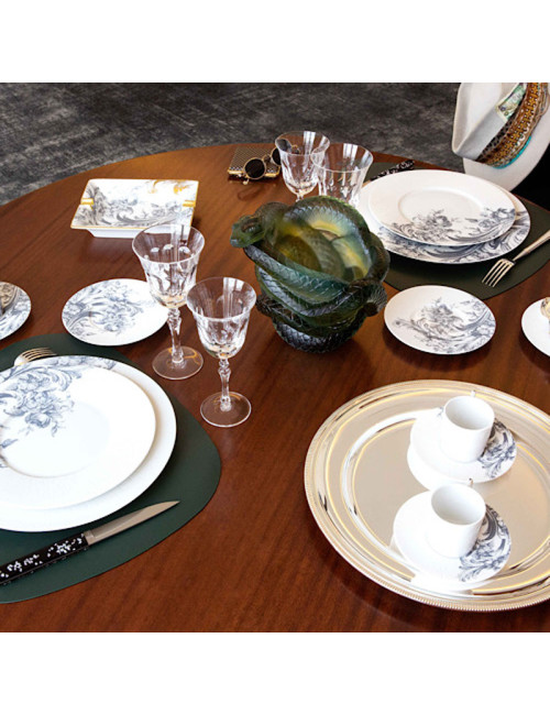 6 assiettes Stanislas Haviland - 2 coloris 3 diamètres