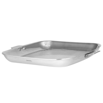 Gril carré Cristel Casteline amovible en inox - 30x30cm