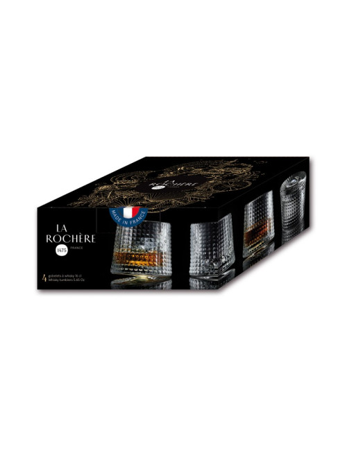 Set de 4 verres à whisky Blossom La Rochère