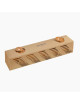 Natte en cuir rangement 8 couteaux Opinel