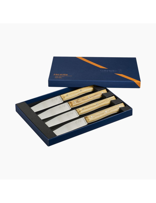 Coffret 4 couteaux Facette Opinel - 5 coloris