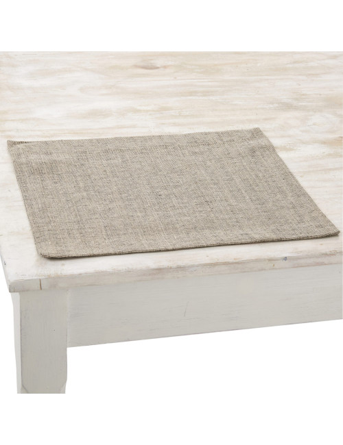 6 sets de table Modena en lin Charvet - 5 coloris