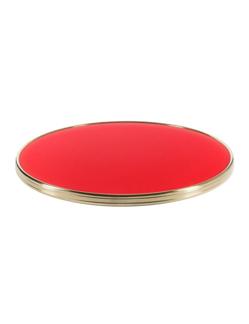 Table bistrot plateau rond stratifié - 30 coloris 2 tailles 2 finitions