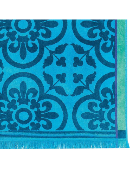 Serviette de plage Santorin Le Jacquard français