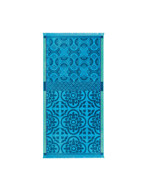 Serviette de plage Santorin Le Jacquard français