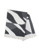 Plaid Jeté Versus noir et blanc Garnier Thiebaut