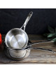 Mini casserole CRISTEL Castel Pro en inox - 3 tailles