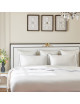 Parure de lit Suite grand luxe bleu Garnier Thiebaut