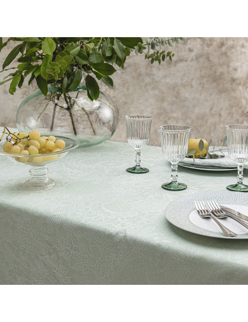 Nappe Mille guipures jade Garnier Thiebaut - 6 dimensions