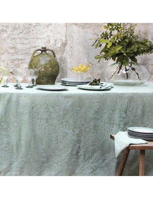 Nappe Mille guipures jade Garnier Thiebaut - 6 dimensions