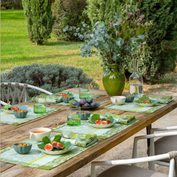 4 sets de table enduits Voyage Iconique Le Jacquard Français - 3 coloris