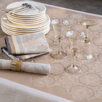 4 serviettes de table Instant bucolique Le Jacquard Français - 3 coloris