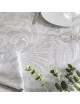 4 serviettes de table Grace perle Garnier Thiebaut