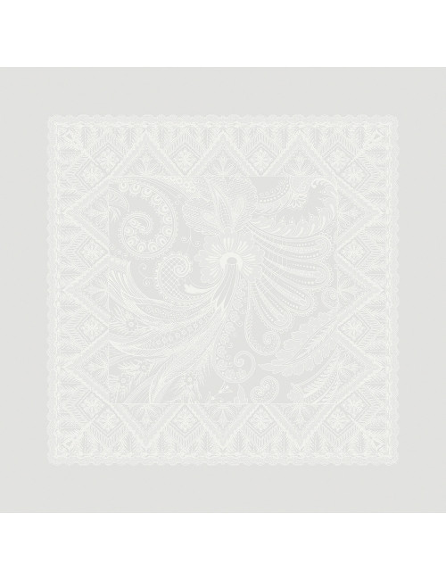 4 serviettes de table Grace perle Garnier Thiebaut