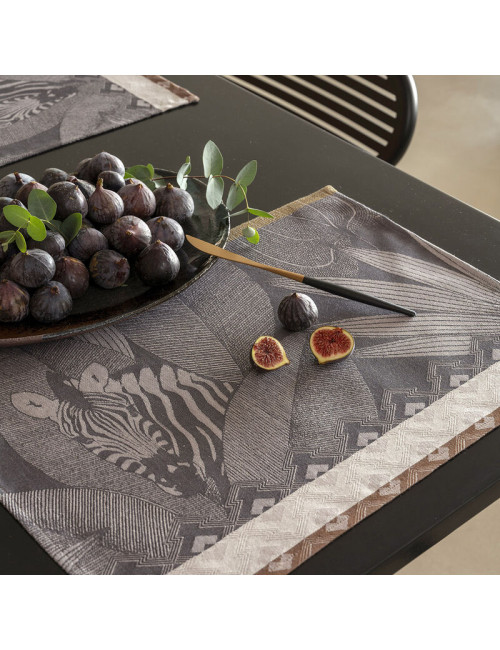 4 sets de table Nature sauvage Le Jacquard Français - 3 coloris