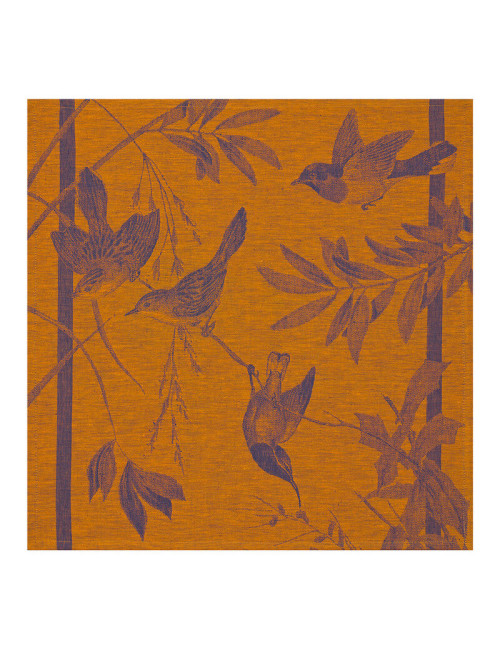 4 serviettes de table Volière Le Jacquard Français - 3 coloris