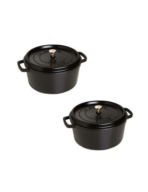 2 mini cocottes 12cm Staub - 2 coloris