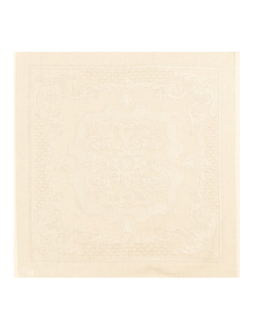 4 serviettes de table Beauregard Garnier Thiebaut Ivoire