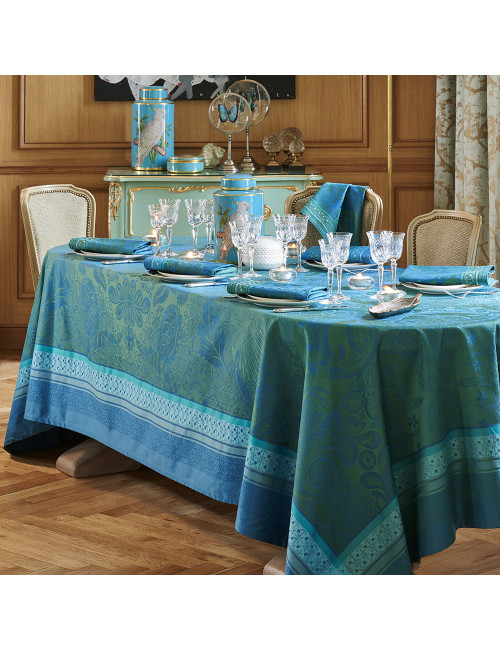 4 sets de table Isaphire émeraude Garnier Thiebaut