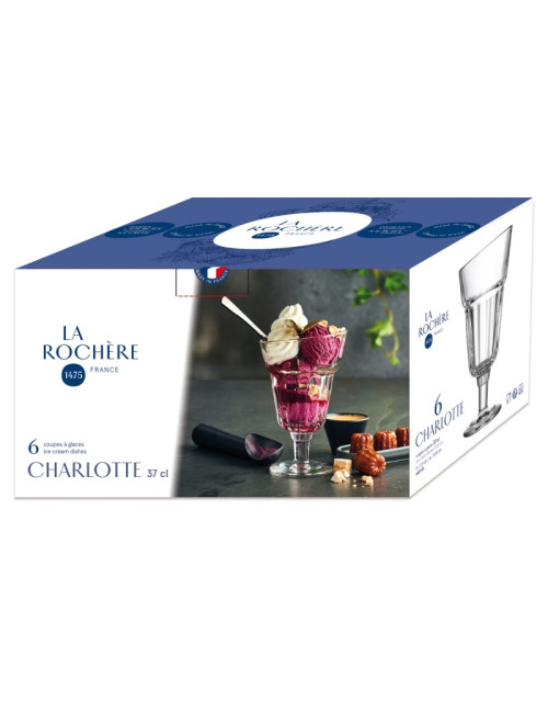 6 coupes à glace CHARLOTTE La Rochère