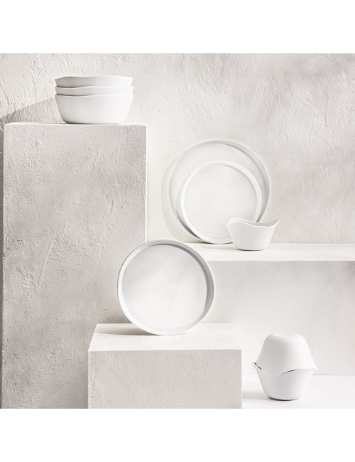 6 Assiettes Brume Degrenne - 3 coloris 2 tailles