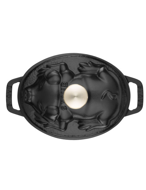 Cocotte cochonnet Staub 17cm en fonte - 2 coloris