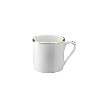 6 tasses et soucoupes Galon platine or Degrenne - 2 coloris