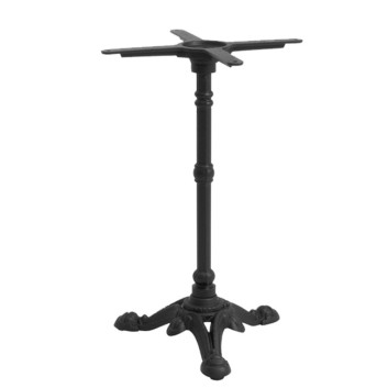 Pied pour table bistrot tradition fixe en fonte noir - 2 tailles