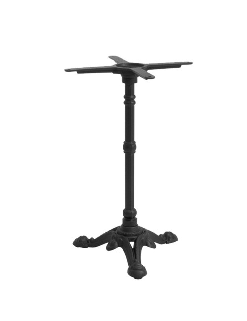 Pied pour table bistrot tradition fixe en fonte noir - 2 tailles