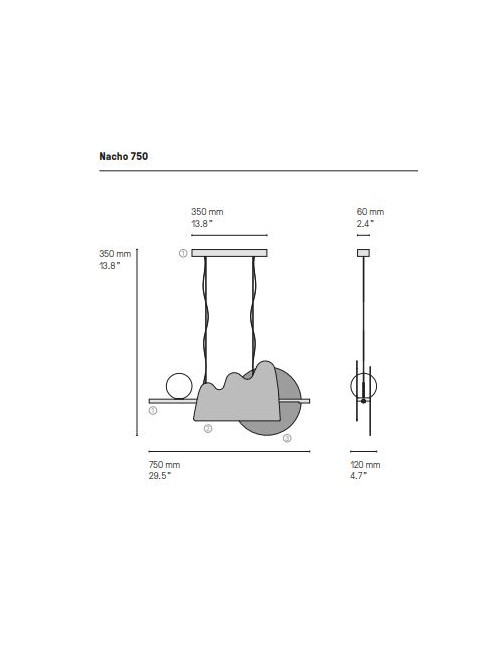 Suspension Nacho CVL - 2 tailles 4 finitions