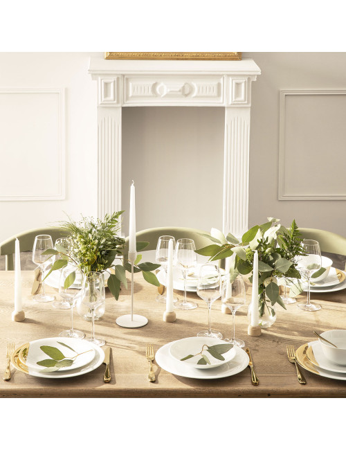 6 assiettes SD One Blanc Degrenne - 6 tailles
