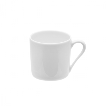 6 tasses et soucoupes L Blanc Degrenne - 2 tailles