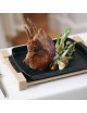 Assiette Support Bois Staub 33x22cm