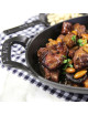 Set de 4 plats empilables Staub Noir mat en fonte