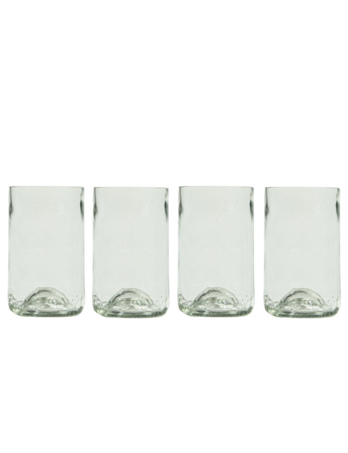 4 verres long drink Q de bouteilles - 2 coloris