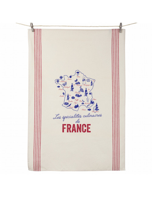 Torchon Léon Spécialités Tissages de l'Ouest coton